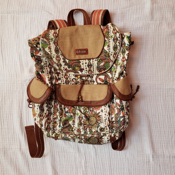 Sakroots Handbags - Sakroots Owl print Boho full size backpack